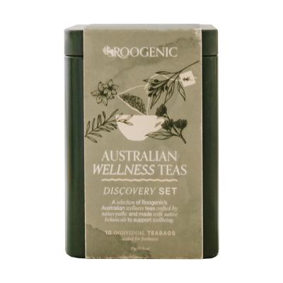 Roogenic Australia Australian Wellness Teas Discovery Set Tin x 10 Assorted Tea Bags